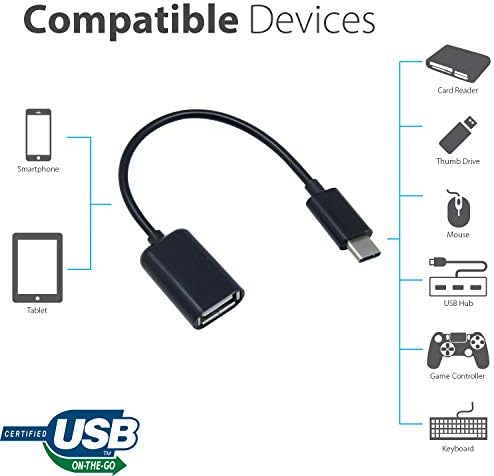 Работи OTG USB-C 3.0 адаптер за Motorola Edge X30 за брзи, верификувани, повеќекратни функции како што се тастатура, палецот,