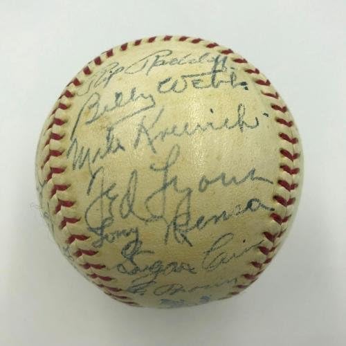 Убава 1937 Тимот На Чикаго Вајт Сокс Потпиша Бејзбол ВО Американската Лига ЏСА Коа-Автограмирани Бејзбол Топки
