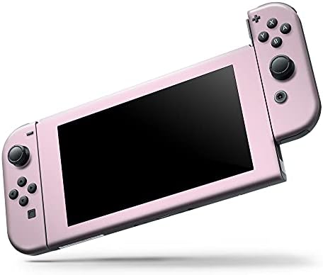 Дизајн Скинц - Компатибилен со пакет на конзола Nintendo Switch - Кожа за заштитен отпорен на гребење отпорен на винил обвивка за винил - розова пастелна боја