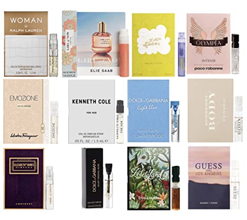 12 -женски дизајн на дизајнер - 12 колекција на вијали за парфеми