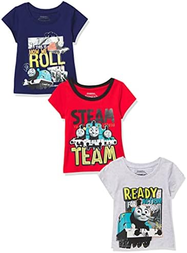 Маица за кратки ракави на Thomas & Friends Baby Baby Baby, 3 пакувања маички