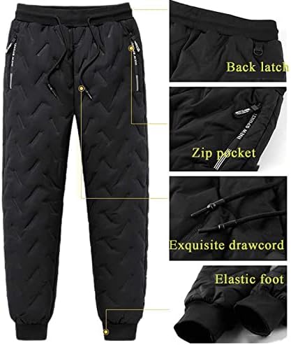 PSFS унисекс руно џогирање на дното, зимски топли нејасни хеланки џогери, машки шерпа руно наредени џемпери