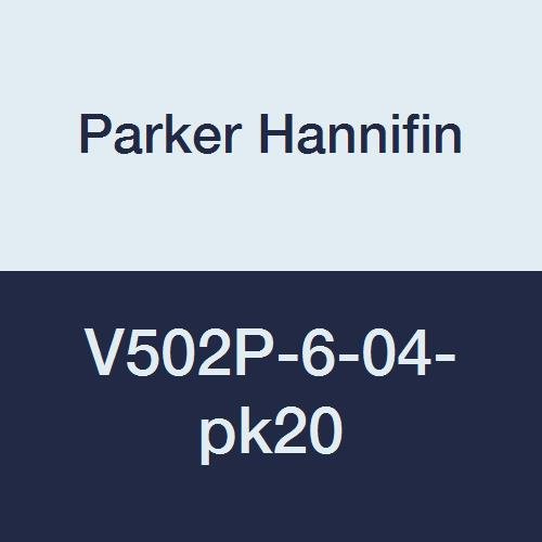 Паркер ХАНИФИН V502P-6-04-Пк20 Индустриски Топчест Вентил, Тефлонски Печат, Монтирање На Панел, Рачка За Маици, 600 пси, 3/8
