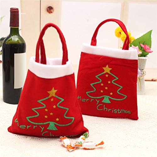 Амосфун Божиќ Торба Торба Бонбони Торби Подарок Третираат Торби За За Божиќ Нова Година Свадба Фаворизира Материјали