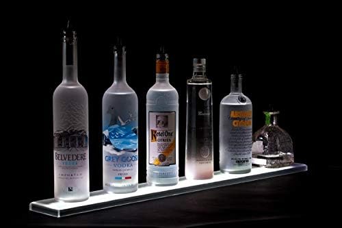 Armana Productions LED полица за алкохол и приказ на шише - Програмабилно полици вклучува безжично далечинско и напојување -