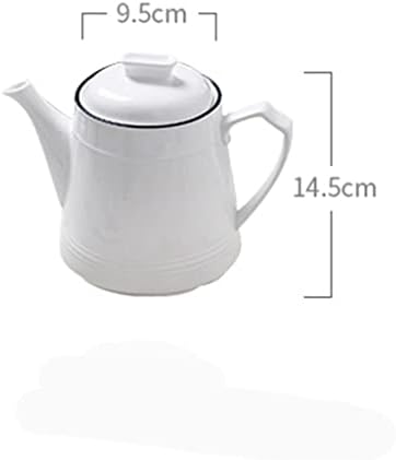Kutdyk бело чајник керамички сад чај чај сет 1000ml носталгично пиење чајник керамички чај сет