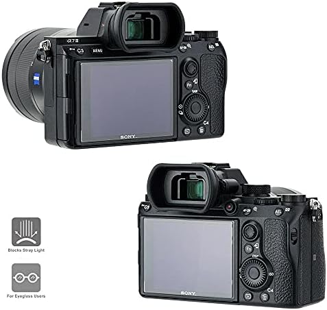 Mookeenone Camera Caper Eye Cup Eyepiece Viewfinder за Sony A7III A7II A7RIV A7RIII A7RII