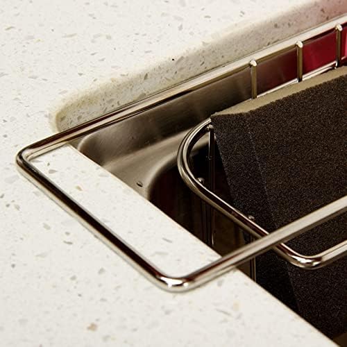 Дебел не'рѓосувачки челик мултифункционален мијалник за мијалник решетката за кујнски дренажа корпа за складирање корпа за корпа