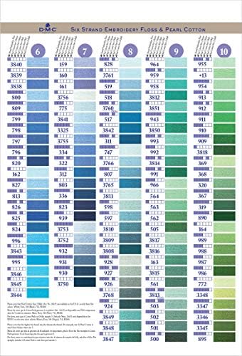 DMC COLORCRD Иглави Теми за печатена боја со 12 страници