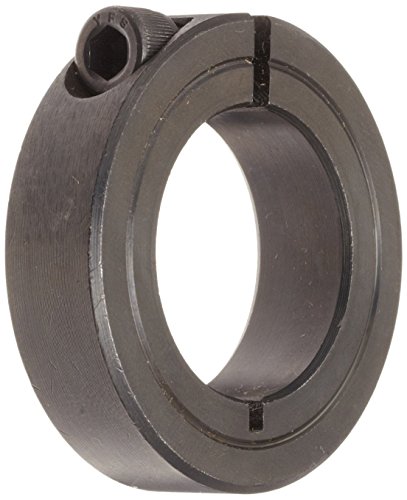 Lovejoy SC1-43 Сплит јака на вратило, едно парче, црн оксид челик, 2-11/16 Bore, 4 OD, 7/8 ширина, 3/8-24 x 1-1/4 завртка